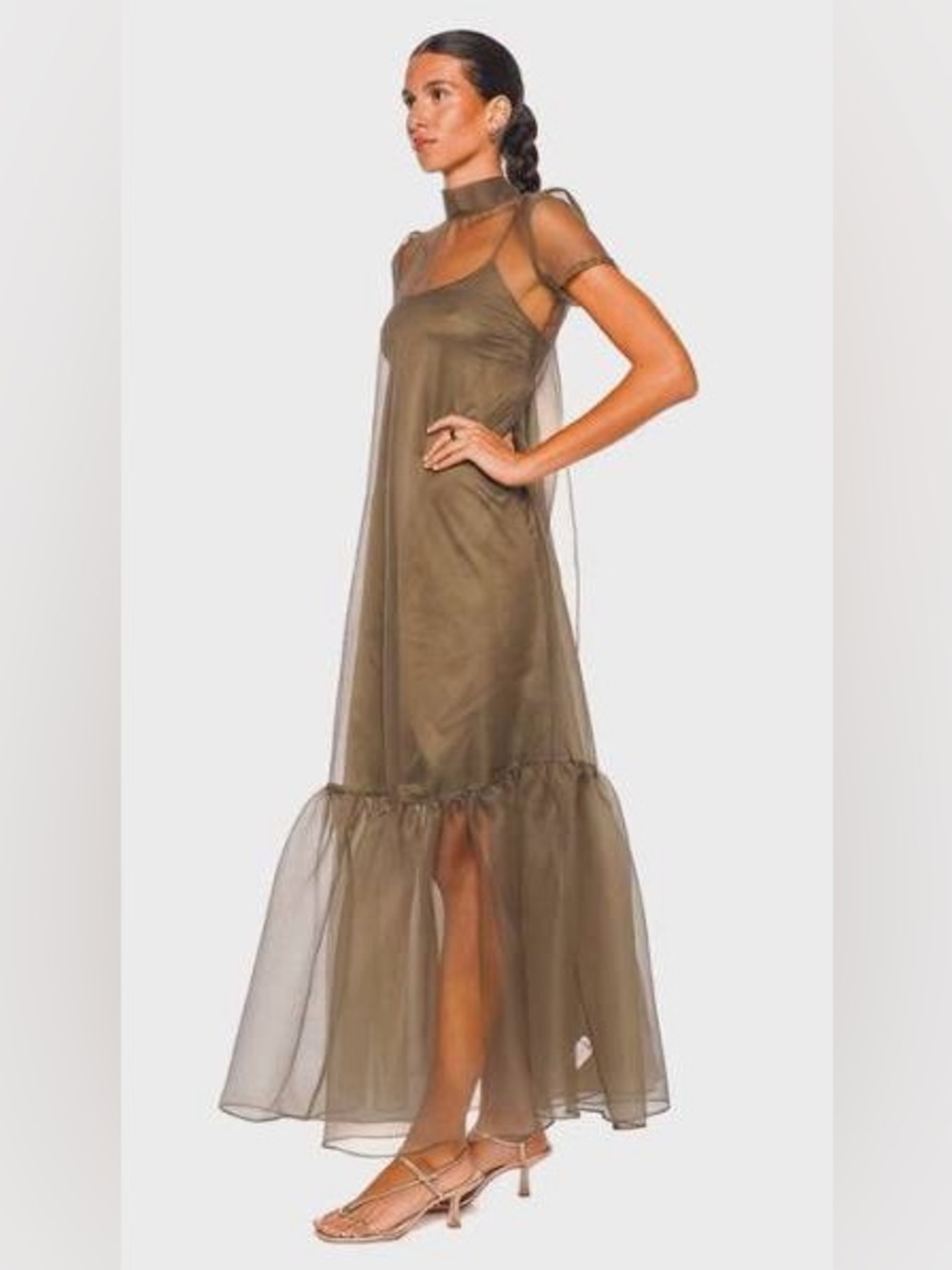 STAUD Calluna Sheer Organza Gown